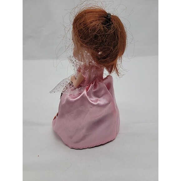 Vintage Cupcake Red Hair Doll Emco  Haschel Toys Pink Dress 6" - Picture 10 of 16
